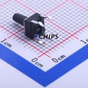 K2-1109DP-J4SW-01 Tactile Switch Through hole-4P,4.5x4.5mm Switch Single Pole Single Throw Round Button 2.5N Through Hole - Product Image 2