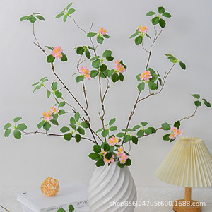 Fleur artificielle en soie Yansheng, vigne de lotus, décoration moderne pour la maison, salon, entrée, mariage, accessoires d'extérieur - Product Image 1