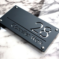 Plaque d'immatriculation de maison Panneau extérieur en acrylique Panneaux extérieurs Plaques personnalisées Hôtels Places Porte Marque Panneau de porte de bureau