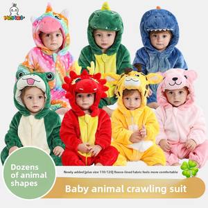 Combinaisons pour bébés animaux, unisexes, fermeture éclair, hiver, mignonnes, vêtements pour bébés garçons, dessins animés, tricotés, 0-6 <span class=keywords><strong>mois</strong></span>, 12 <span class=keywords><strong>mois</strong></span>, <span class=keywords><strong>18</strong></span> <span class=keywords><strong>mois</strong></span> - Product Image 2