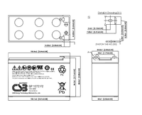 Batería de Plomo-Ácido CSB GP 1272F2 12V 28W
