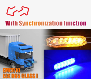 Ambulancia 12V ámbar 6LED coche estroboscópico advertencia avería lámpara de emergencia camión remolque baliza LED luz intermitente lateral con soporte - Product Image 6