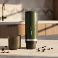 Mini machine à café expresso combinée, 20 bars de pression, électrique/USB, crème riche, utilisation en voyage, 80 ml d'eau