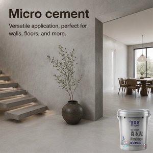 Microciment imperméable pour sols et murs de salle de bain d'hôtel, produit phare de l'usine, idéal pour les zones douche et les murs en microciment. - Product Image 1