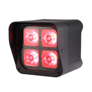 Aopu ngoài trời di động pin <span class=keywords><strong>LED</strong></span> 4 cái 20 Wát thông minh rgbwa UV <span class=keywords><strong>LED</strong></span> uplights không dây IR từ xa App lên ánh sáng - Product Image 3