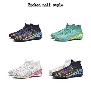 Zapatos de Fútbol para Adultos con Estampado Digital, Tacos Antideslizantes para Césped Artificial, de Caña Alta, Ligeros, con Amortiguación, para Verano/Invierno - Product Image 3