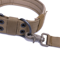 Collier de dressage tactique pour chien en nylon durable de haute qualité, à motif uni et à dégagement rapide