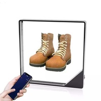 공장 45 56 65mm Led 홀로그램 3d 팬 디스플레이 광고 프로젝터 사각 커버 및 케이스 방진 3D Led 팬 디스플레이