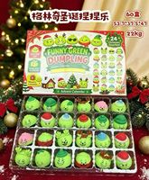 Boîte cadeau compte à rebours de 24 jours, jouets anti-stress TPR assortis, ensemble de jouets surprise de Noël pour adolescents et adultes de 14 ans et plus