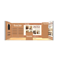 10x20 aluminium SEG LED outil gratuit rétro-éclairé mur TV cheville conseil étagère affichage boîte à lumière Expo salon stand