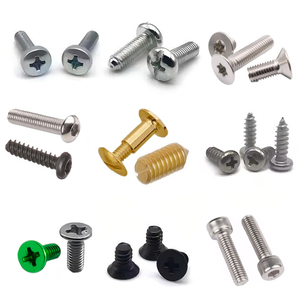 Vít manufactur Nhà Máy Bán Buôn Thép Không Gỉ Brass Nhôm Titan Vít M2 M3 M4 <span class=keywords><strong>M5</strong></span> M6 Đen Kim Loại Máy Vít - Product Image 1