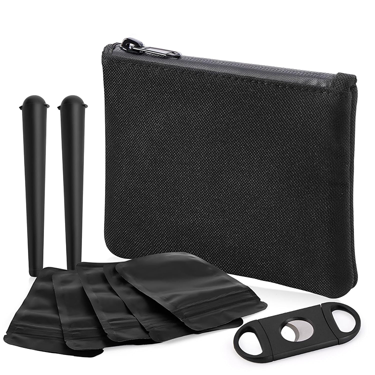 Customized Odor Proof Polyester Storage Stash Pocket Small Reusable Zipper Bag with Smoking Accessories Special Purpose Case