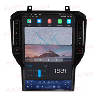 Autoradio Android 12 14,4 pouces avec GPS pour Ford Mustang 2015-2023, 4/8 Go de RAM + 64/128 Go de ROM, écran tactile