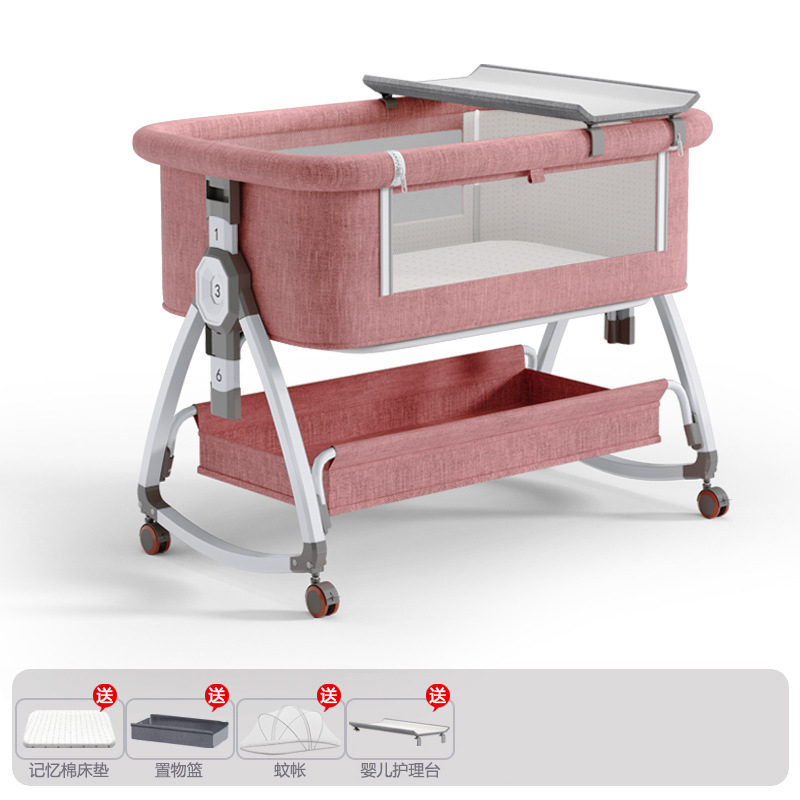 Modèle amélioré avec bureau de soins et moustiquaire (rose)