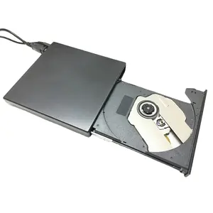 Combo DVD externe USB 2.0 DVD-RW graveur de CD-RW lecteur CD +-RW DVD ROM noir lecteur optique portable USB SLIM