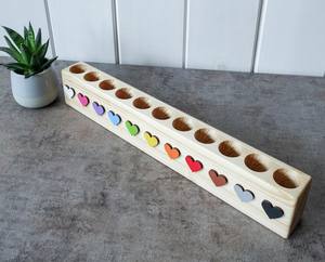 ペンホルダーケース2024パーソナライズされたギフトキッズアダルトデスク収納クレヨンパインウッドモンテッソーリデスクオーガナイザーアーティストペンシルホルダー - Product Image 5