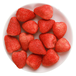 Fraises lyophilisées, fruits confits, collations saines au goût sucré-acide, fruits secs naturels sous vide - Product Image 1