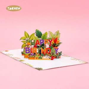 YACHEN Unique Foldable Celebration Cards 3D Funny Pop Up Feliz <span class=keywords><strong>cumpleaños</strong></span> <span class=keywords><strong>Tarjetas</strong></span> de felicitación con sobres <span class=keywords><strong>para</strong></span> <span class=keywords><strong>Mujeres</strong></span> Hombres Niños Amigos - Product Image 3