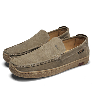New Wholesale High Quality Formal s for Men Genuine Leather Slip-on 2024 Casual Loafer Suede <strong>Sneaker</strong> Flat <strong>Customs</strong> logo - Product Image 1