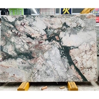 Dalle de marbre rose moderne, pierre naturelle de luxe pour mur de fond, plateau de table, meuble-lavabo de salle de bain