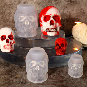 Moule goutte à goutte en silicone Halloween Scarface moule à bougie <span class=keywords><strong>jeu</strong></span> <span class=keywords><strong>de</strong></span> décoration <span class=keywords><strong>de</strong></span> vacances fait maison - Product Image 3