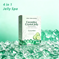 Kit de Pédicure Spa à la Gelée de Concombre Deluxe 4 Étapes en 1 Boîte |   Bain de pieds aromathérapeutique |   Exfoliant pour les callosités et hydratant longue durée