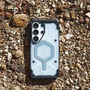 <span class=keywords><strong>Funda</strong></span> Protectora de Lujo para Teléfono S26 <span class=keywords><strong>Ultra</strong></span>, Resistente a Impactos, de Acrílico, con Patrón Hexagonal, Magnética y Robusta - Product Image 5