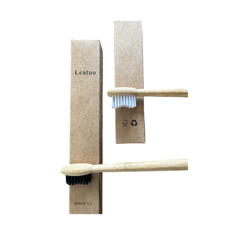 Custom logo Eco-friendly natural Bamboo toothbrush soft medium bristle charcoal bamboo tooth brush