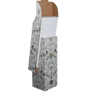 Customizable Factory for PP Corrugated Cardboard Floor Standing Pop-up Display <b>Stand</b> for <b>Drinks</b> Cut-to-Size Sit-Down Type - Product Image 3