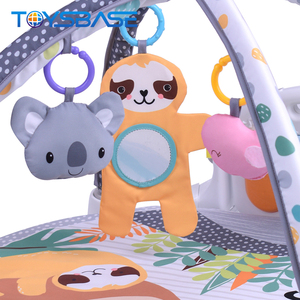 רך פעילות מוסיקלי פסנתר חדר כושר תינוק לשחק מחצלת עגול, תינוק צעצועי באינטרנט קניות - Product Image 3