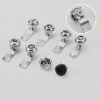 Alliage de Zinc/acier inoxydable 304 MS705 triangulaire carré Double Bit 1/4 quart de tour serrure à came cylindre de porte loquet d'armoire