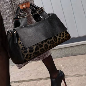 Modische Damenhandtasche mit großem Fassungsvermögen, weiches Leder mit Lychee-Struktur, wasserdicht, Reißverschluss, Schultertasche, Umhängetasche, Tragetasche, Reisetasche - Product Image 1