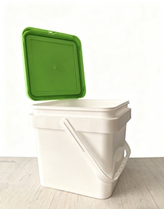 Food Grade PP <strong>20L</strong> Square Bucket-Eco-Friendly Recyclable Durable Airtight Sealed <strong>Container</strong> Customized Color for <strong>Water</strong> Pet Food - Product Image 5