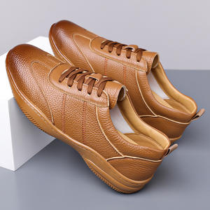 Chaussures en cuir décontractées pour hommes 2026, style coréen, perforées, ajourées, respirantes, pour le travail et les trajets quotidiens - Product Image 1