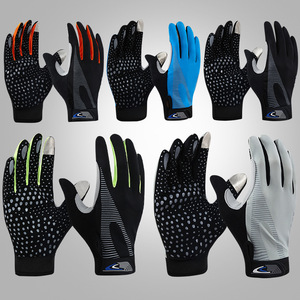 Riding Gloves Summer Breathable Quick Dry Touchscreen Adjustable For Bicycle Racing Unisex Adult Black Blue Gray Orange - Product Image 1
