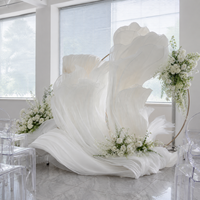 Vente directe usine – Élégantes fleurs géantes en papier de soie détachables pour installations artistiques, décorations de mariage, fournitures de festival et de fête