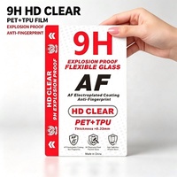 Film PET TPU Premium 9H 180x120MM 0.33MM Matériau de découpe pour machine de découpe de protection d'écran de smartphone