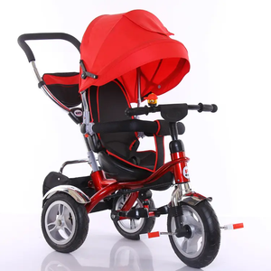 EN71 Venta al por Mayor CE Novedades <span class=keywords><strong>Triciclo</strong></span> Carriola Paseador Bicicleta Rickshaw para Niños Gemelos 4 en 1 con Parasol - Product Image 5