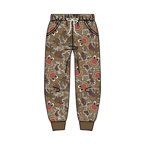 Ensemble T-shirt et Joggers Personnalisé pour Bébés Garçons, Motif Camouflage Marron Cerf, en Soie de Lait, Tenue de Chasse Automne pour Tout-petits, OEM Zhejiang - Product Image 5