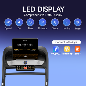<span class=keywords><strong>Tapis</strong></span> roulant électrique <span class=keywords><strong>pliable</strong></span>, 0-<span class=keywords><strong>18</strong></span> niveaux d'inclinaison, affichage LED, réglage <span class=keywords><strong>de</strong></span> la vitesse, <span class=keywords><strong>tapis</strong></span> roulant avec fonction <span class=keywords><strong>de</strong></span> vibration - Product Image 4
