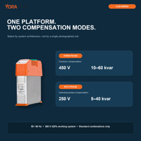 Condensateur intelligent YLZNS 450V 20kvar, module de compensation de puissance réactive triphasé intégré avec communication RS485