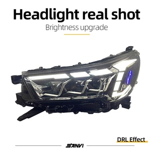 Ensamblaje de Faros Delanteros LED Sanvi para Toyota Hilux 2020-2024, Faros Delanteros Hilux de 3 Lentes LED - Product Image 5