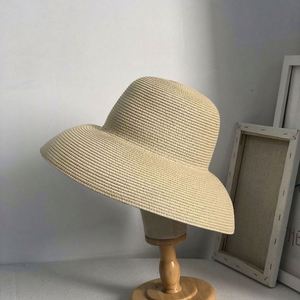 Braided Large Brimmed <b>Straw</b> <b>Hat</b> Vintage Sun Protection Beach Fisherman <b>Hat</b> - Product Image 4