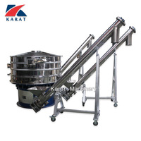 Machine industrielle de convoyeur de vis de vis de tuyau incliné de poudre de nourriture d'alimentation
