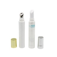 Vente en gros Emballage cosmétique recyclable Applicateur de crème yeux pour le visage Gel plastique souple Tube de massage 15ml