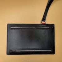 Portefeuille long unisexe en cuir véritable haut de gamme CHOU Shanghai, durable, avec compartiment intermédiaire et fermetures éclair, idéal pour les voyages