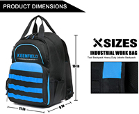 Outil de stockage professionnel robuste sac à dos sac fourre-tout grande capacité fonctionnel OEM disponible Polyester Nylon toile PVC EVA