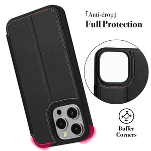 Pu עור להעיף כיסוי במקרה טלפון עבור <span class=keywords><strong>iPhone</strong></span> 11 <span class=keywords><strong>12</strong></span> 13 14 כרטיס אשראי מקסימום חריצי כיסוי טלפון עבור <span class=keywords><strong>iPhone</strong></span> 16 15 <span class=keywords><strong>pro</strong></span> - Product Image 6