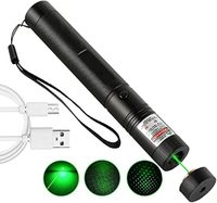Pointeur laser vert et rouge haute puissance, design moderne classique en alliage d'aluminium, jouet pour chat, pour la chasse en extérieur et l'enseignement, utilisable en toutes saisons