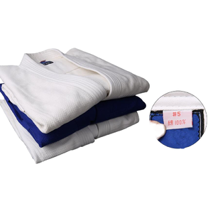 ชุดยูโด <span class=keywords><strong>IJF</strong></span> Approved <span class=keywords><strong>Judogi</strong></span> คิโมโนลายทางแบบดั้งเดิม ผ้าฝ้าย 100% สำหรับทุกเพศ รับผลิตตามสั่ง OEM - Product Image 1
